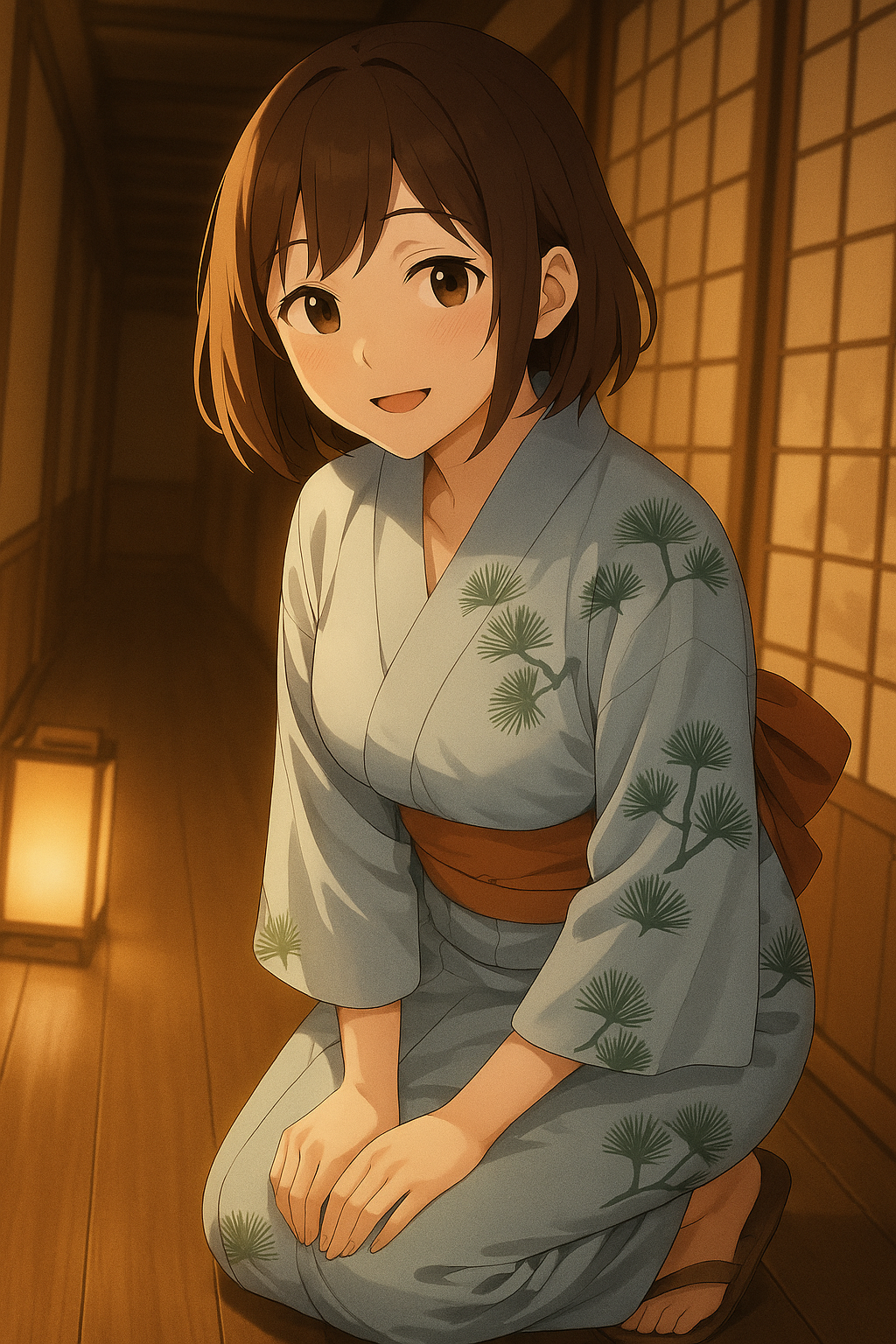 浴衣(水色)